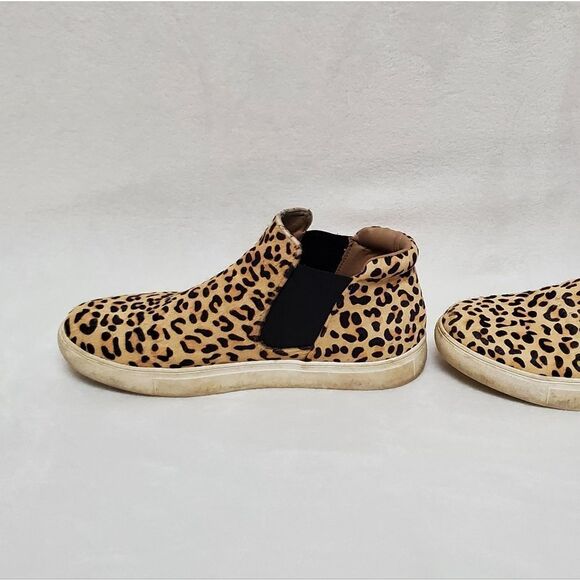COCONUTS by Matisse Harlan Leopard Print Real Fur High Top Sneaker 10 - Picture 9 of 16